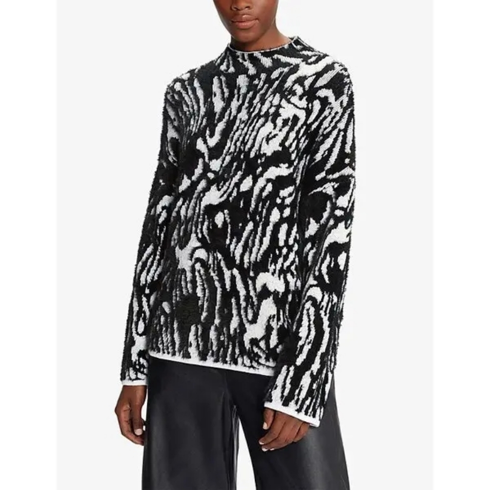 Ted Baker $175 Zaidie Jacquard Woven Sweater Sz 0 (XS) - Picture 2 of 11